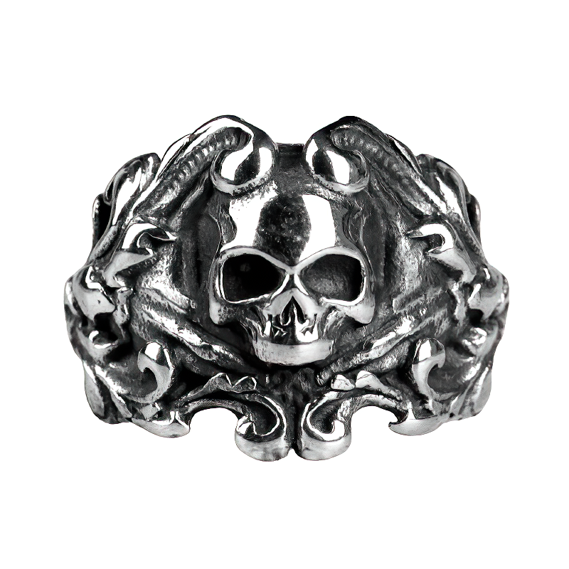 Stainless Steel Biker Jewellery For Men And Women / Unisex Vintage Skull Ring - HARD'N'HEAVY