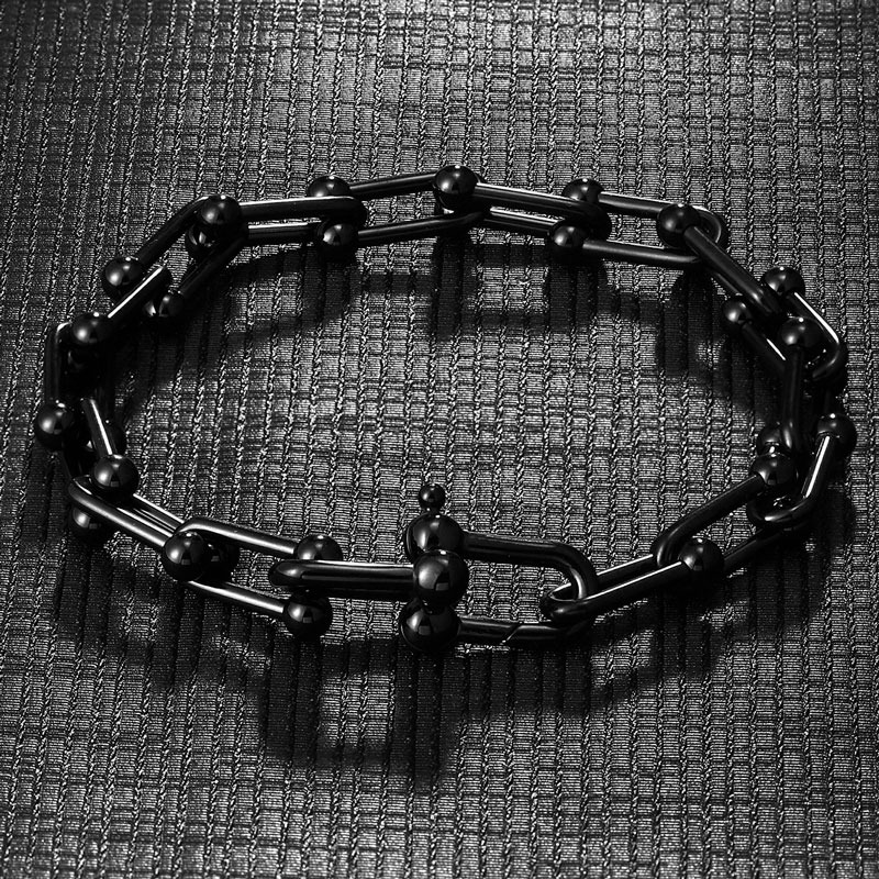 Stainless Steel Bracelet with Magnetic Clasp / Fashion Hand Jewelry / Punk Style Accessories - HARD'N'HEAVY