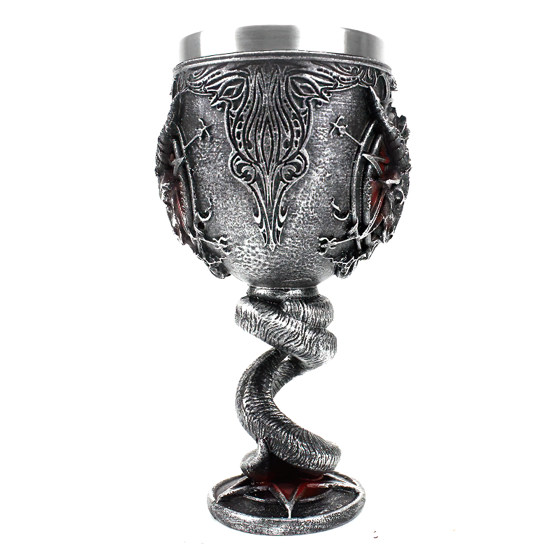 Stainless Steel Drinkware Cup / Pentagram Mystic Wine Glass - HARD'N'HEAVY