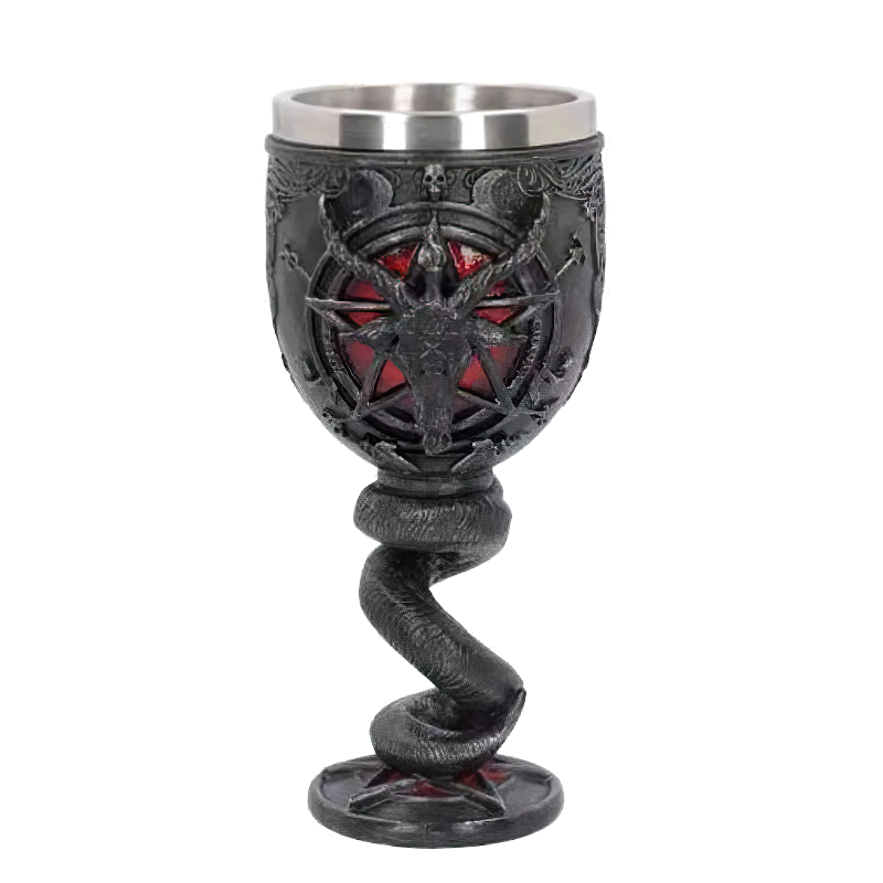 Stainless Steel Drinkware Cup / Pentagram Mystic Wine Glass - HARD'N'HEAVY