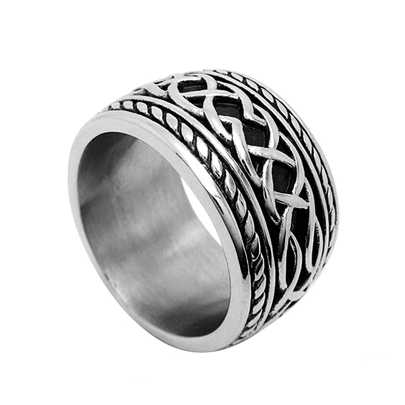 Stainless Steel Men's And Women's Cast Retro Ring / Unisex Gothic Jewelry - HARD'N'HEAVY