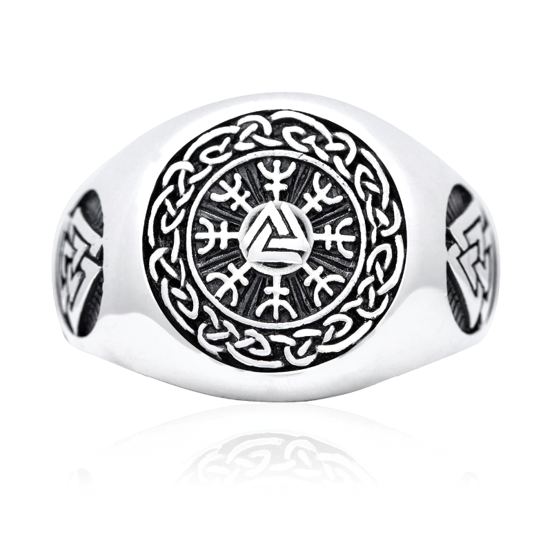 Stainless Steel Ring of Viking Symbol for Men / Fashion Men's Jewelry / Cool Jewelry Gift - HARD'N'HEAVY