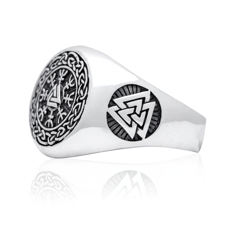 Stainless Steel Ring of Viking Symbol for Men / Fashion Men's Jewelry / Cool Jewelry Gift - HARD'N'HEAVY