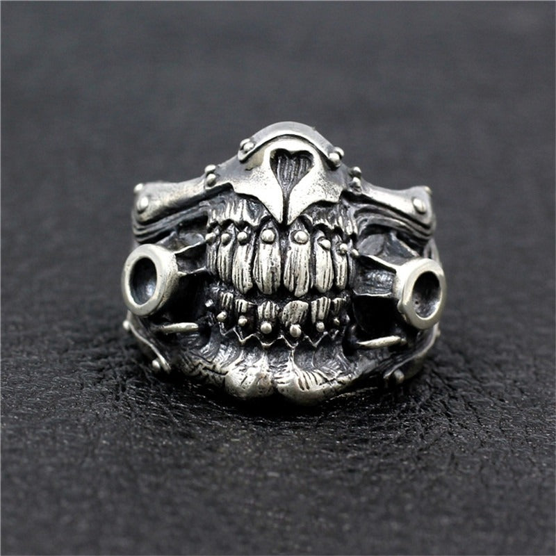 Stamp Punk Rock Mad Max Immortal Joe Mask Ring / Luxury Hollow Out Rings for Men & Women - HARD'N'HEAVY