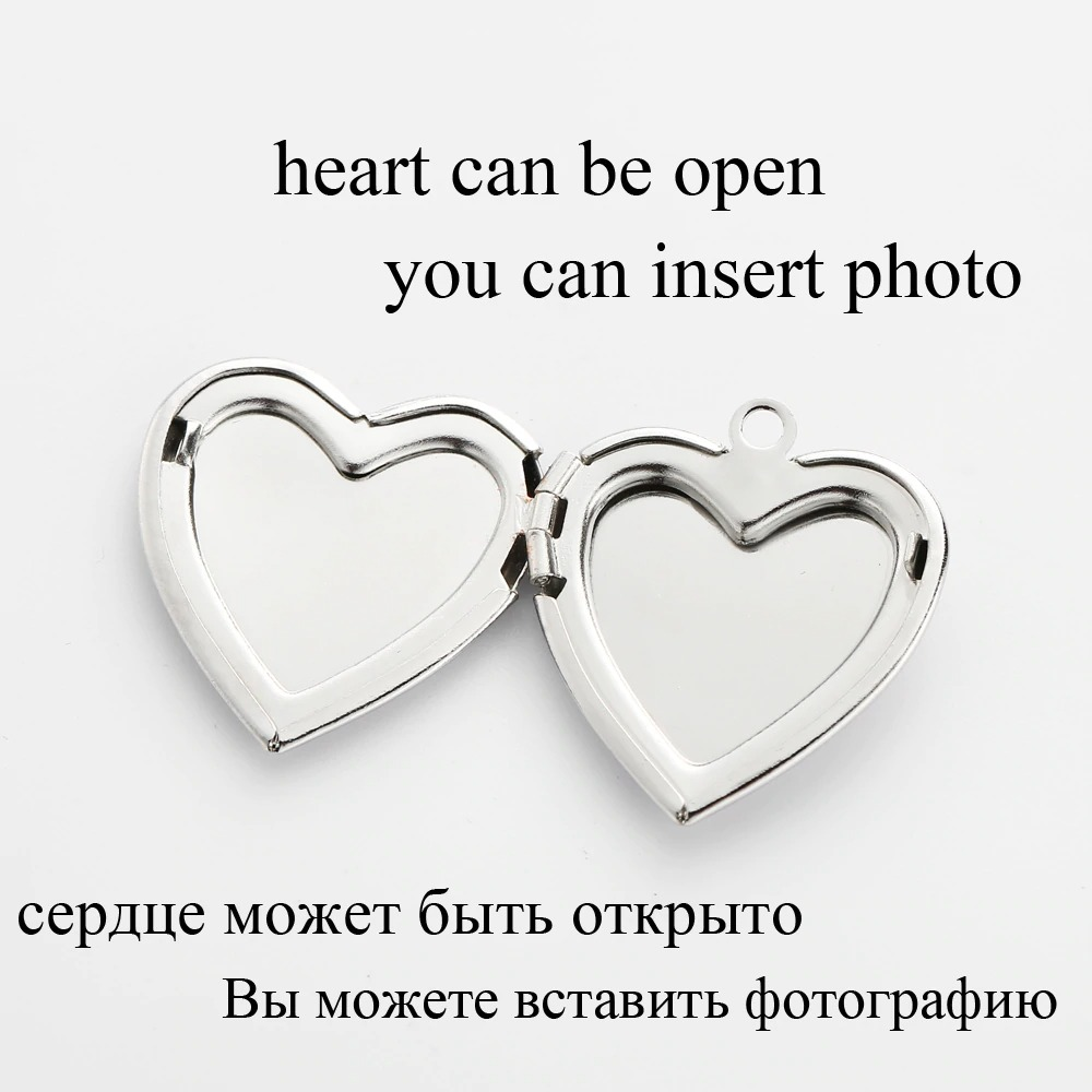 Openable heart-shaped pendant for photos, perfect for sentimental steampunk jewelry.