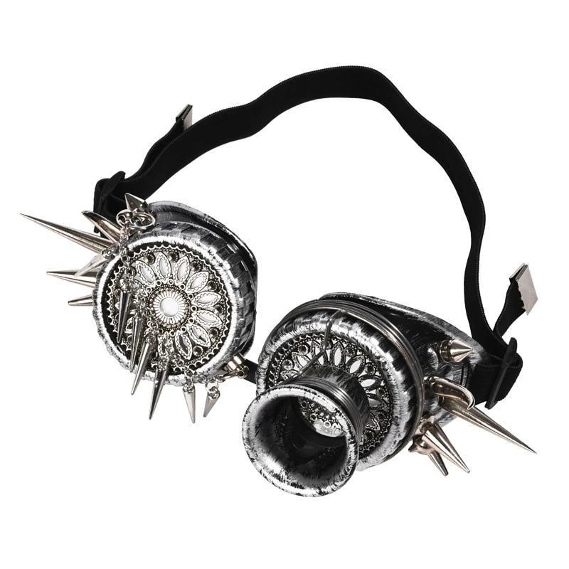 Vintage Steampunk Mask with Glasses for Men and Women / Cosplay Halloween Costume with Rivets - HARD'N'HEAVY