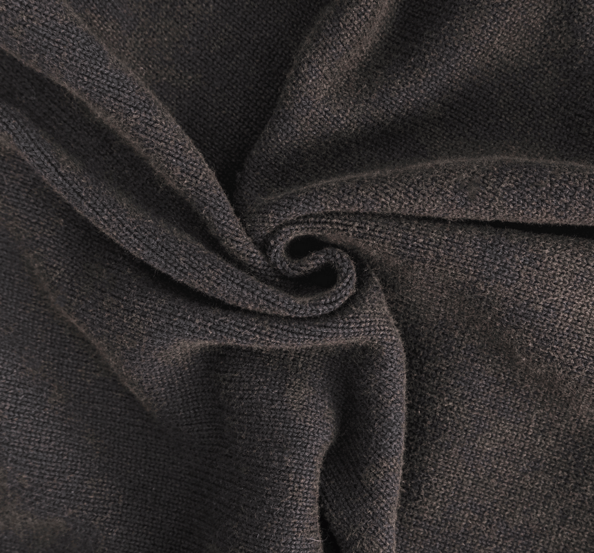 Close-up of dark fabric texture for steampunk men's loose hoodie, showcasing soft and stylish material.