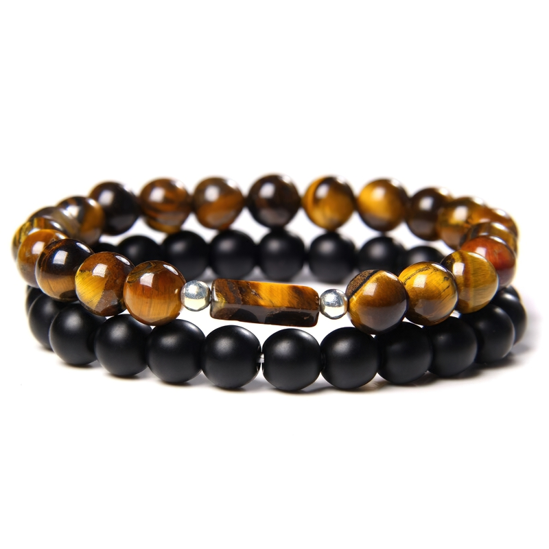 Stone Beads Bracelet For Men And Women / Unisex Hand Jewelry / Fashion Casual Accessories - HARD'N'HEAVY