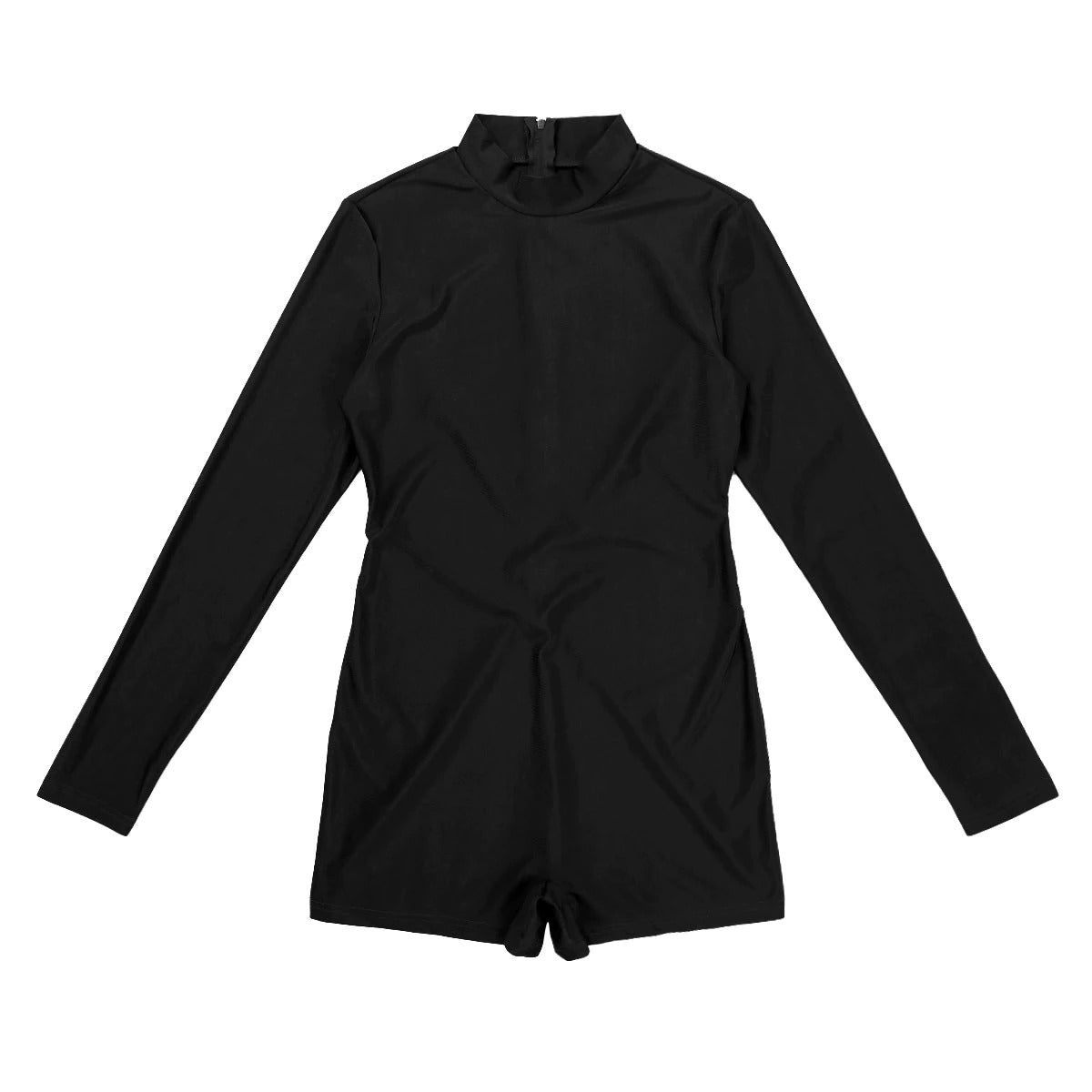 Stretchy Bodysuit for Rock Chick / Black Jumpsuit / Alternative Style Romper - HARD'N'HEAVY