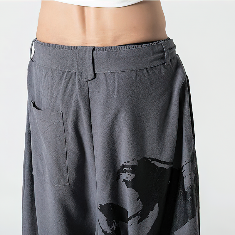 Style Harem Pants / Cotton Loose Male Trousers / Joggers Pants for Men - HARD'N'HEAVY