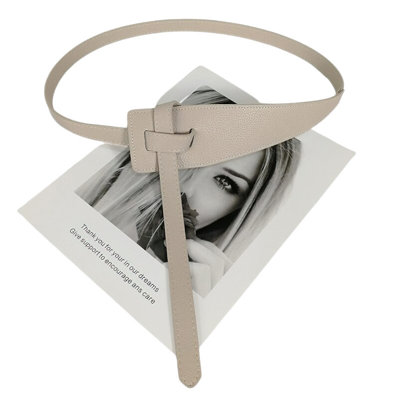 Stylish soft PU leather belt for women, perfect accessory for wide coats and casual outfits.