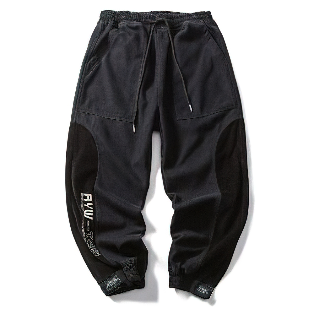 Stylish Men's Elastic Waist Loose Sweatpants / Casual Male Velcro Cargo Trousers - HARD'N'HEAVY