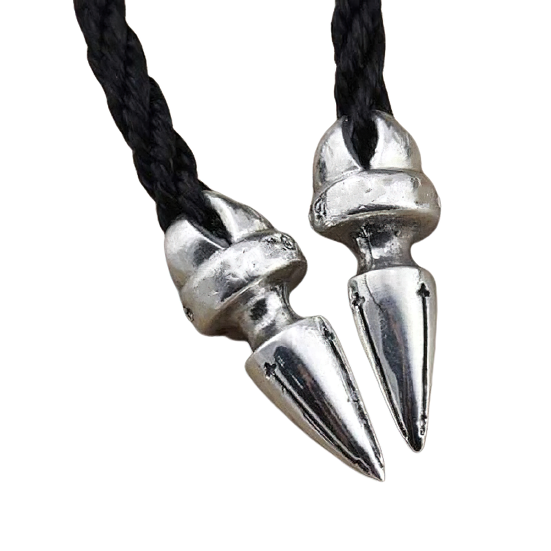 Stylish Necklaces With Pendant Of Sterling Silver / Unisex Neck Rope Accessories - HARD'N'HEAVY