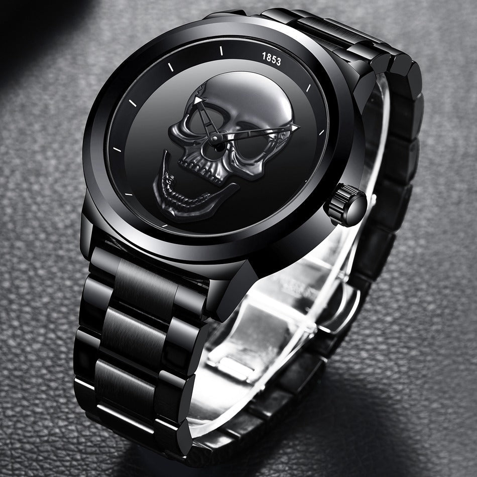 Stylish Stainless Steel Watches with Skull / Original Accessory Design - HARD'N'HEAVY