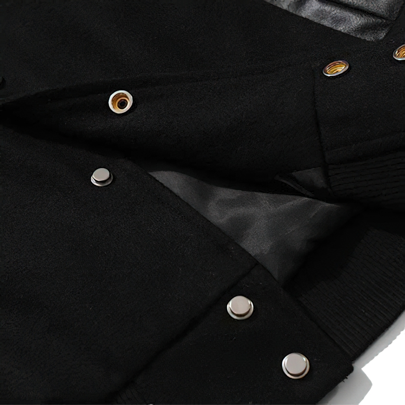Stylish Streetwear Unisex Jacket / Patchwork Clothing / Casual Bomper - HARD'N'HEAVY