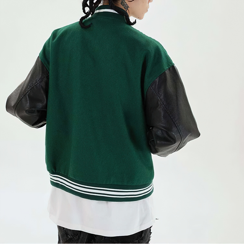 Stylish Streetwear Unisex Jacket / Patchwork Clothing / Casual Bomper - HARD'N'HEAVY