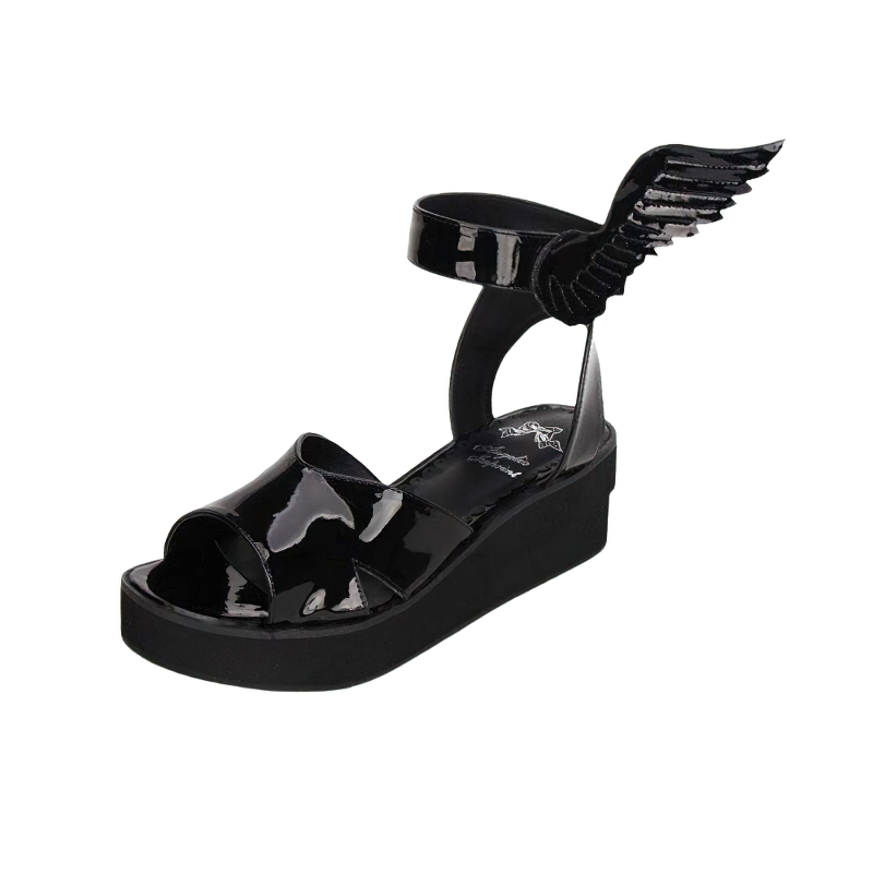 Stylish Winged Sandals For Women / Casual Gothic Shoes / Alternative Fashion - HARD'N'HEAVY
