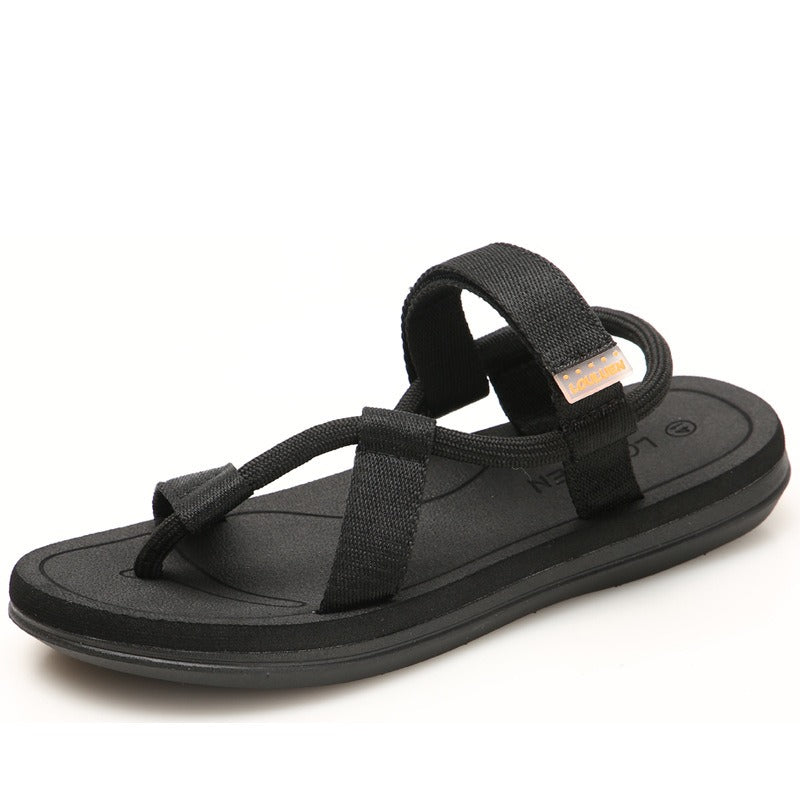 Summer beach shoes unisex sandals, gladiator-style flip flops with T-strap design, perfect for casual wear.