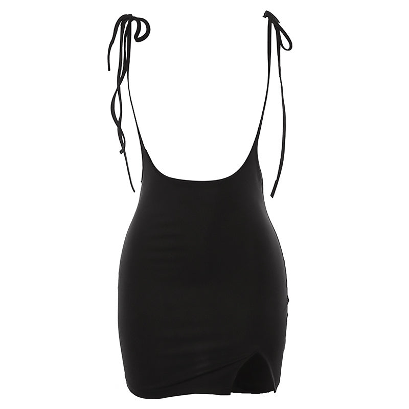 Summer Black Skirt with Shoulder Straps / Women Clothes in Alternative Fashion - HARD'N'HEAVY