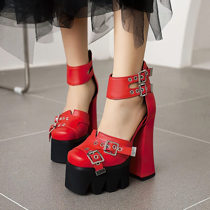 Summer Heel Sandals For Women /  Female Platform Fashion Shoes - HARD'N'HEAVY