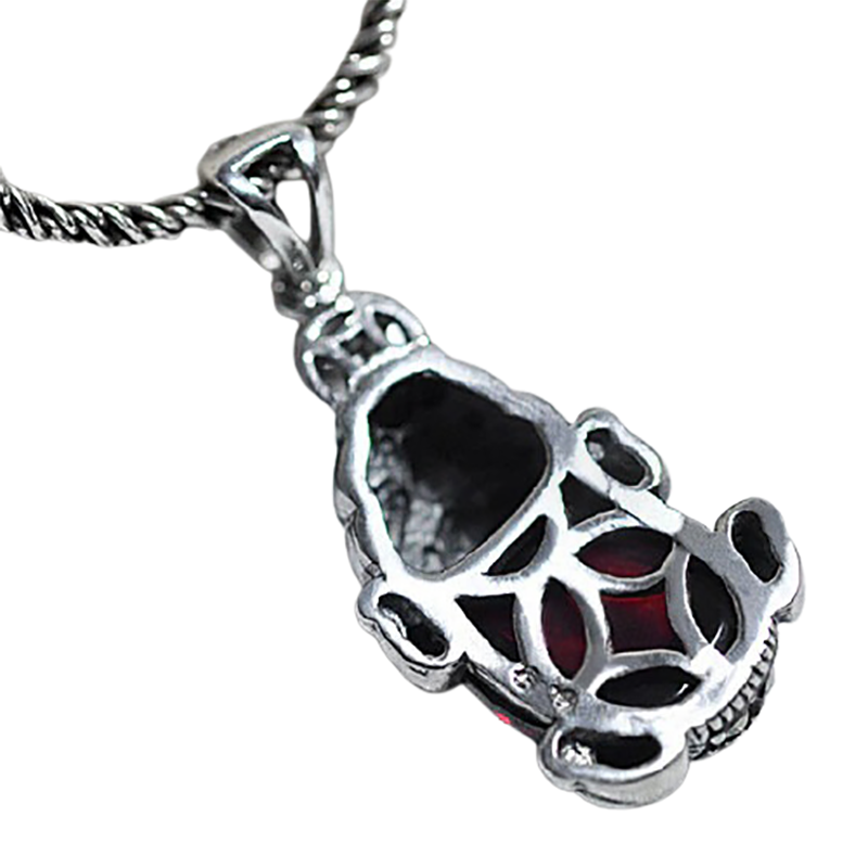The Mythical Wild Animal Garnet Pendant / Fashion Jewelry of Pure Thai Silver S925 - HARD'N'HEAVY