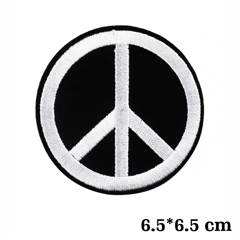 The Peace Sign Symbol Patch For Clothes / Unisex Rave Outfits Accessory For Jackets and Bags - HARD'N'HEAVY