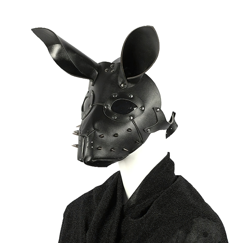 Unisex Adjustable Mask Of Bunny Shaped For Halloween / PU Leather Decoration Costume - HARD'N'HEAVY