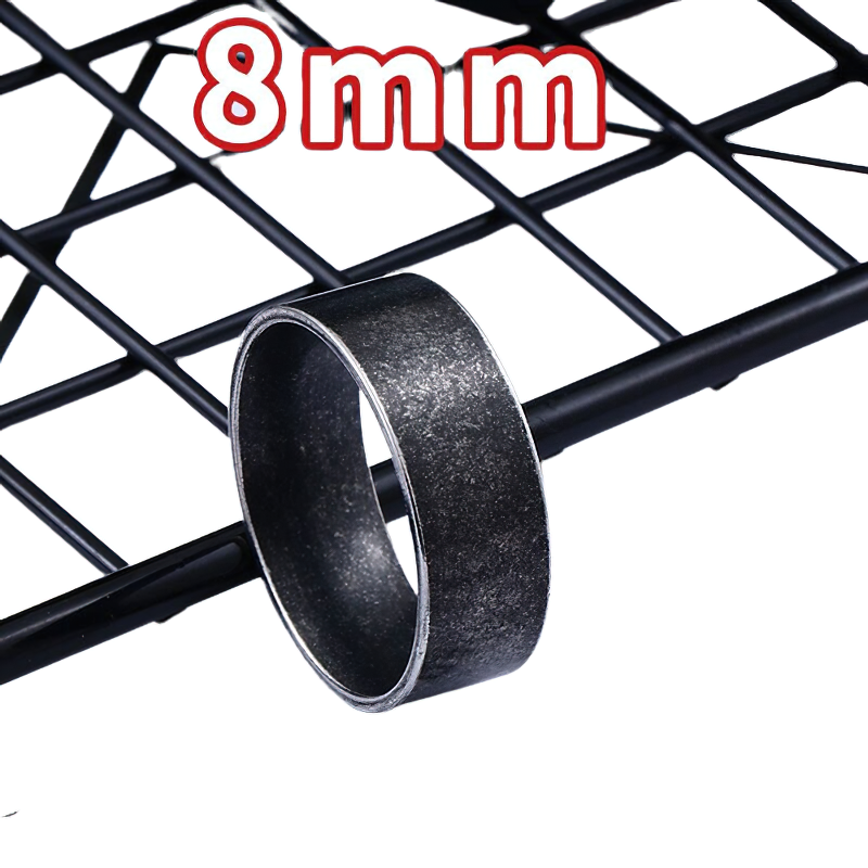 Unisex classic stainless steel ring, 8mm wide, stylish accessory for men and women, casual vintage design.