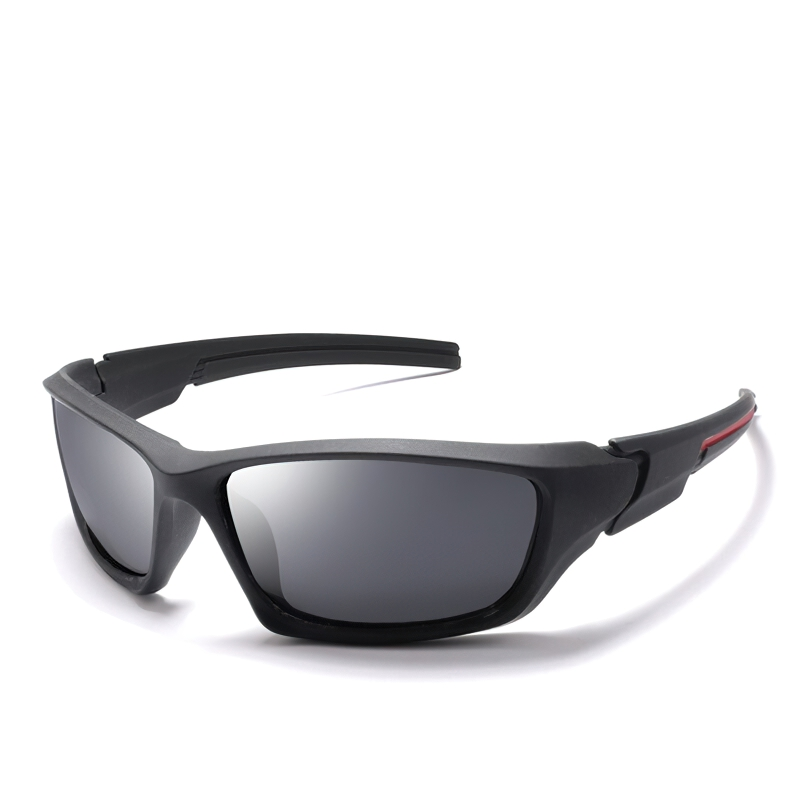 Unisex fashion polarized sunglasses in sleek black, perfect for driving and stylish vintage looks.