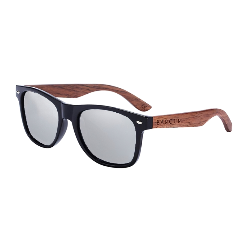 Unisex Fashion Sunglasses Of Walnut / Stylish Anti-Reflective Eyewear With Wooden Frame - HARD'N'HEAVY