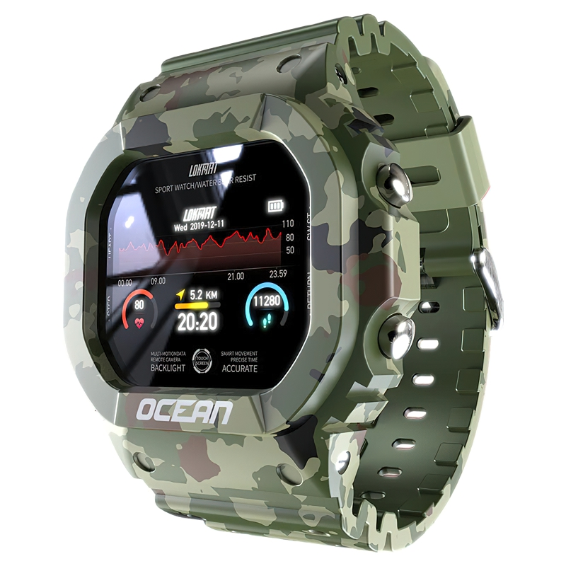 Unisex Fashion Waterproof Smart Watch / Casual Multifunctional Fitness Tracker - HARD'N'HEAVY