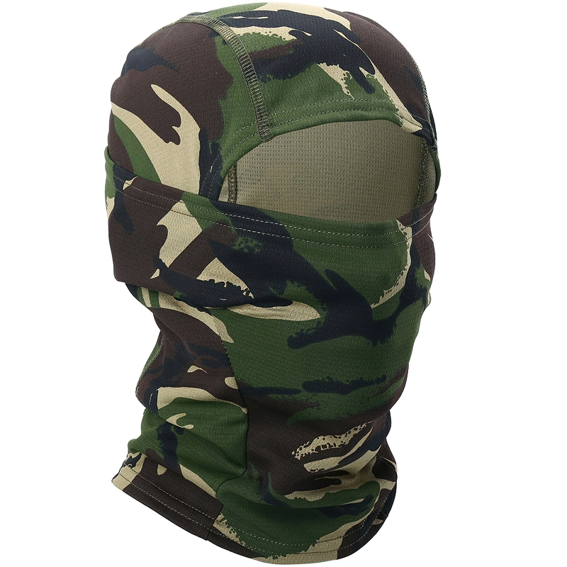 Unisex full face camouflage balaclava scarf, trendy military mask for outdoor activities.