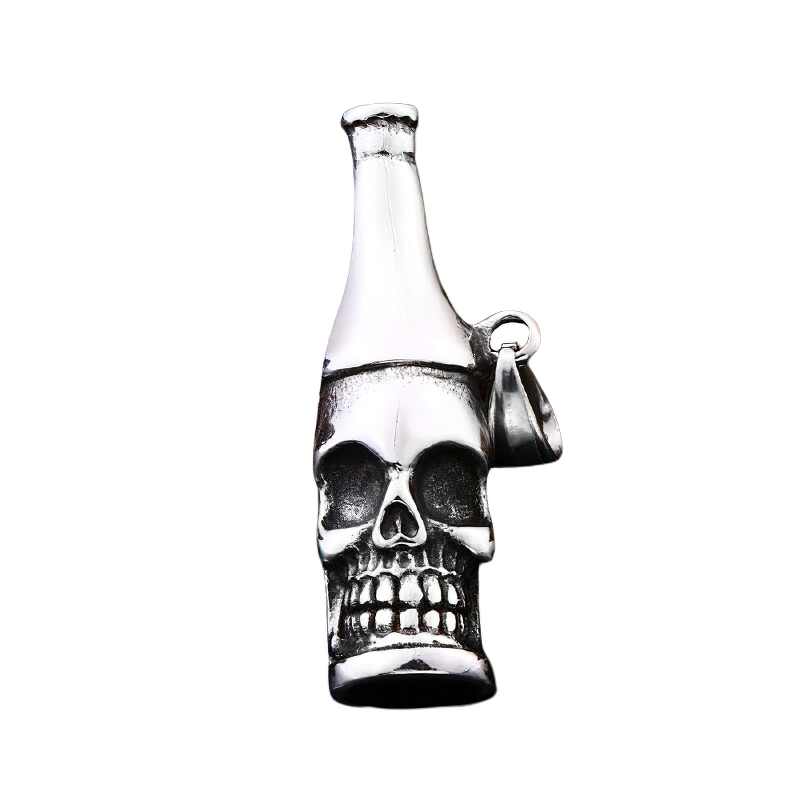 Unisex Gothic Pendant Of Skull Bottle Shaped / Exquisite Rock Style Jewelry - HARD'N'HEAVY
