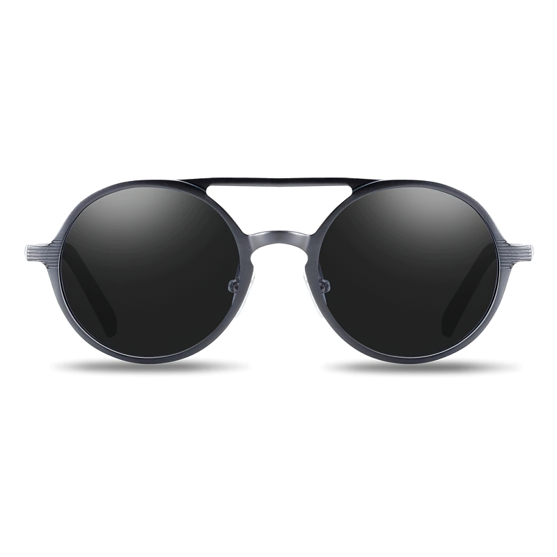 Unisex luxury round sunglasses in vintage style, perfect casual accessory for men and women, featuring a trendy design.