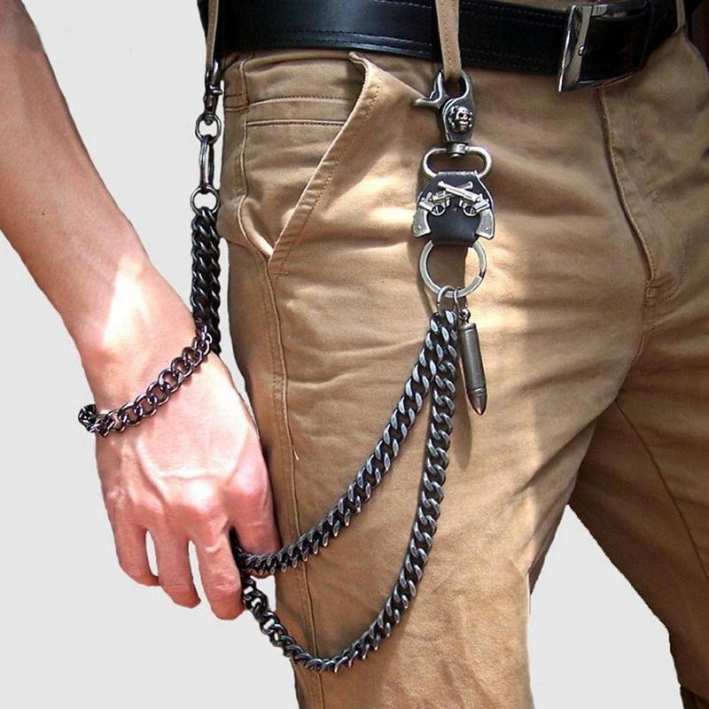 Unisex Punk Chain For Pants / Stainless Steel Jewelry