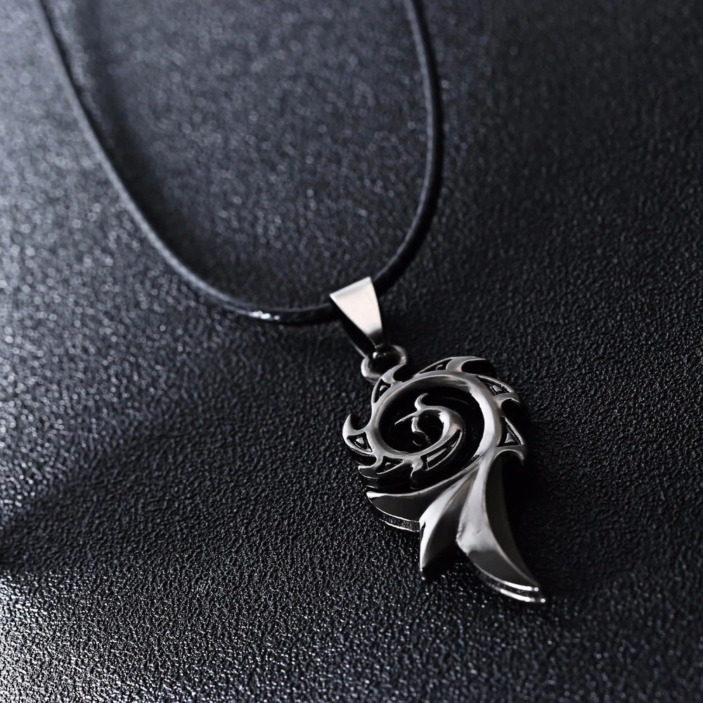 Unisex Rock Style Pendant / Vintage Stainless Steel Necklace / Cool Dragon Flame Pendant - HARD'N'HEAVY