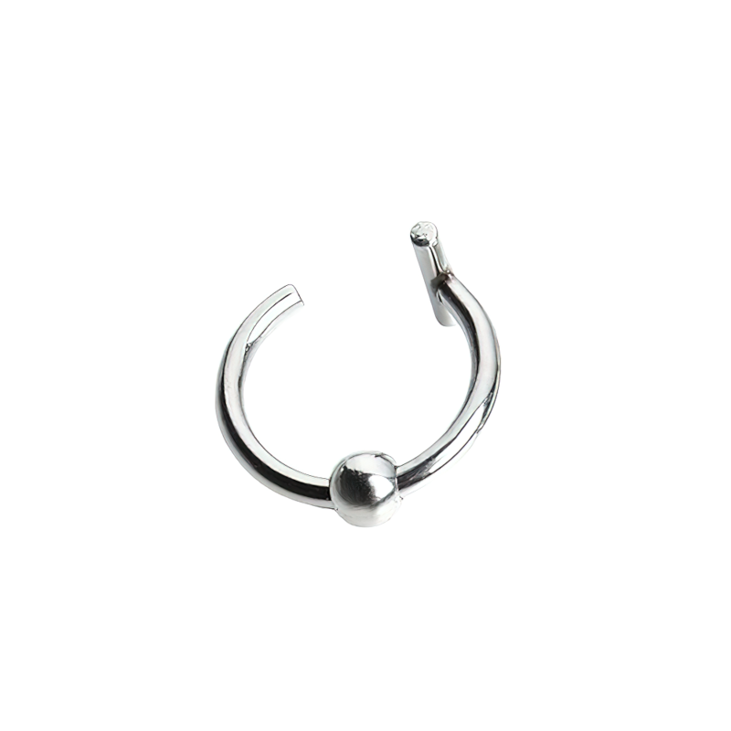 Unisex Stainless Steel Jewelry / Cool Vintage Steel Piercing / Rock Style Faux Body Piercing - HARD'N'HEAVY