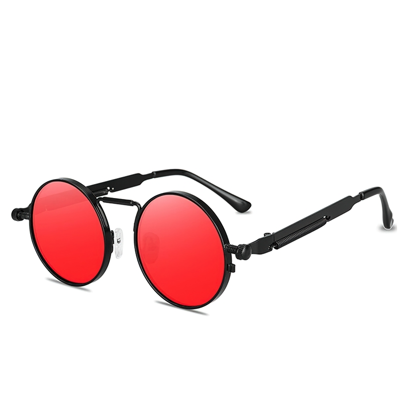 Unisex Vintage Sunglasses Of Retro Round Metal Frame / Casual Vintage Accessories - HARD'N'HEAVY