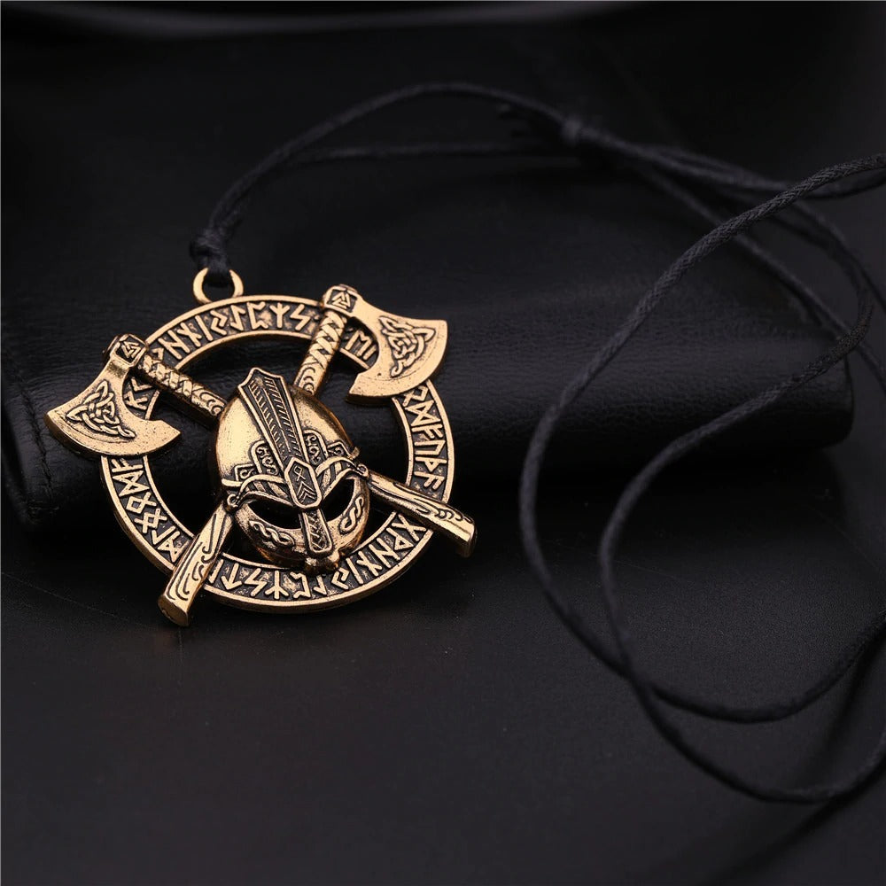 Viking Celtics Ax Rune Warrior Steel Pendant / Slavic Amulet Jewelry - HARD'N'HEAVY