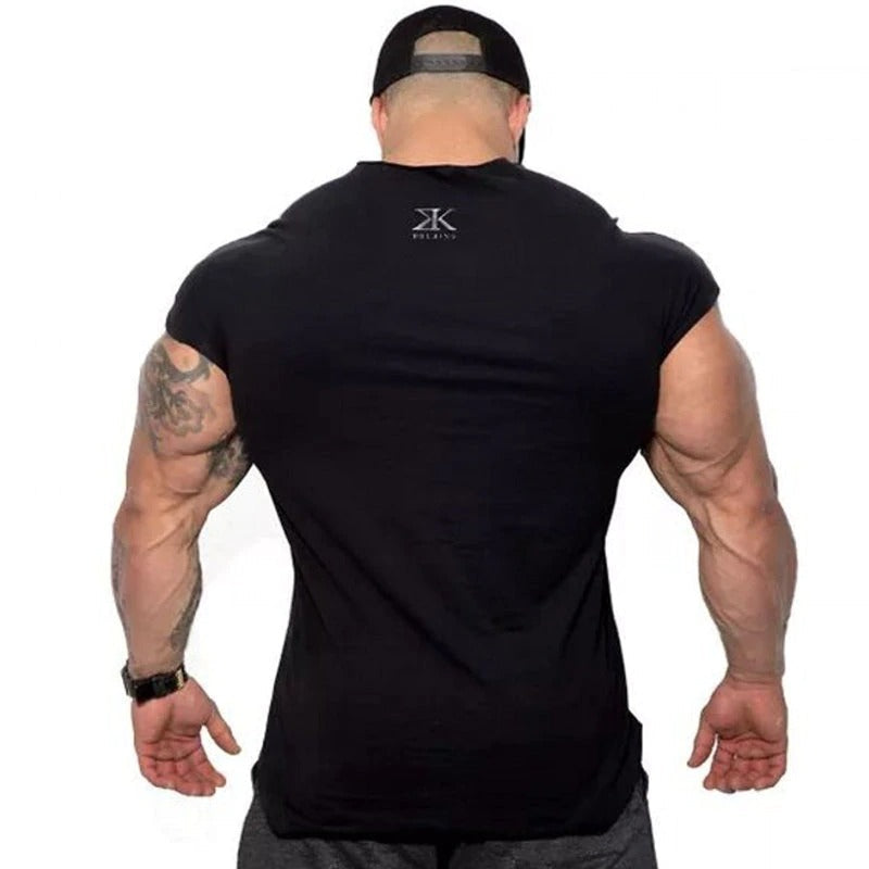 Viking Style Men T-Shirts / Oversized Muscle Workout Tees / Fitness Bodybuilding Skinny T-shirt - HARD'N'HEAVY