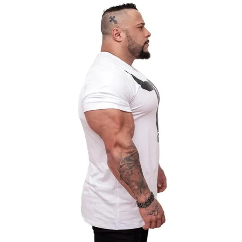 Viking Style Men T-Shirts / Oversized Muscle Workout Tees / Fitness Bodybuilding Skinny T-shirt - HARD'N'HEAVY