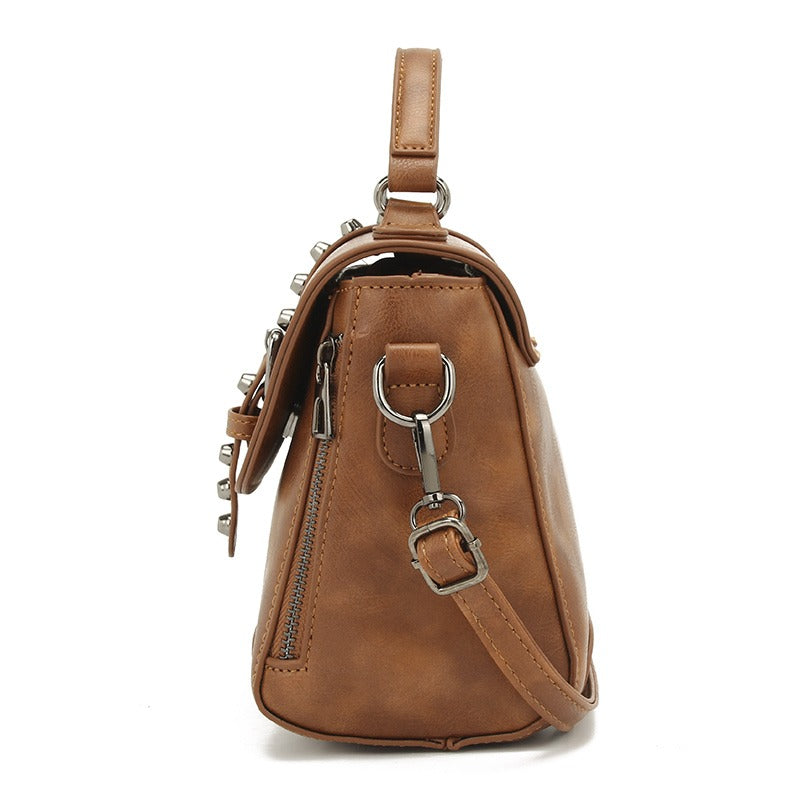 Vintage Handbag with Rivets / Crossbody Bags For Women / Female Shoulder Bags in Rock Style - HARD'N'HEAVY