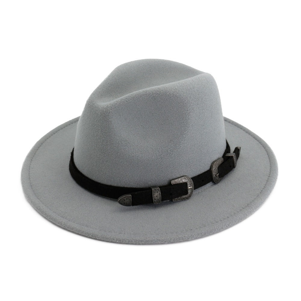Vintage Hat with Belt for Men & Women / Edgy Clothing Accessories - HARD'N'HEAVY