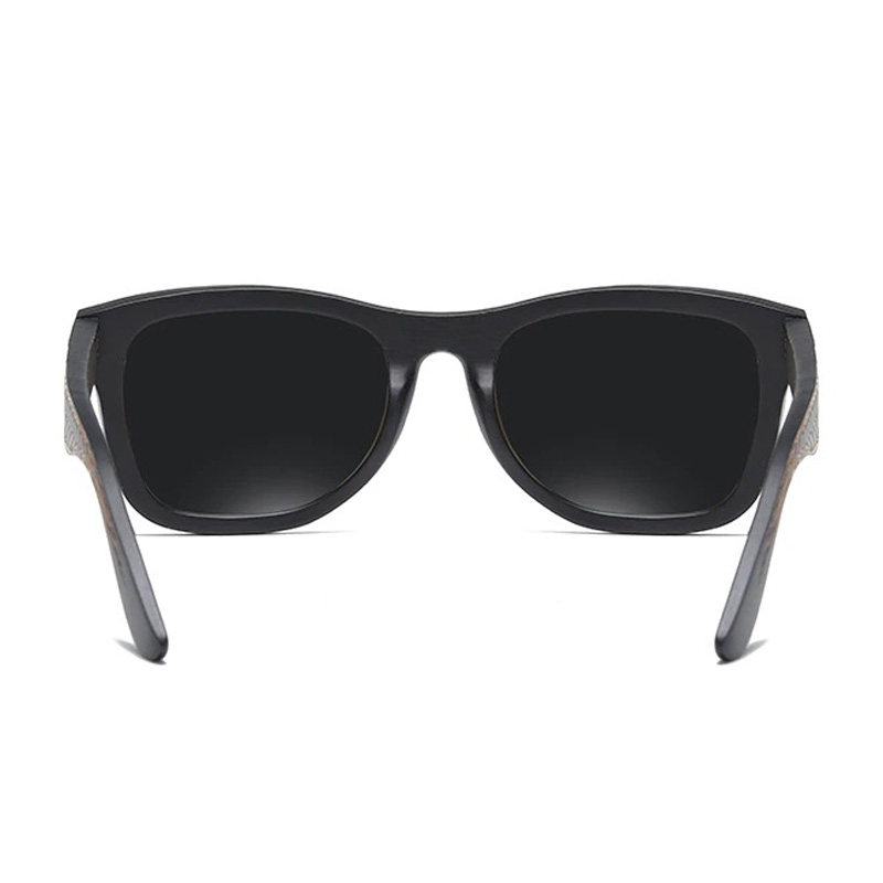 Vintage unisex polarized sunglasses with bamboo wooden frame, stylish and anti-reflective for any outfit.
