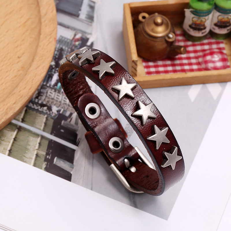 Vintage PU Leather Bracelet for Men and Women / Trendy Gothic Jewelry for Everybody - HARD'N'HEAVY