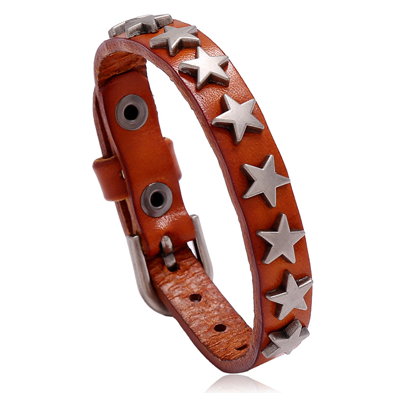 Vintage PU Leather Bracelet for Men and Women / Trendy Gothic Jewelry for Everybody - HARD'N'HEAVY