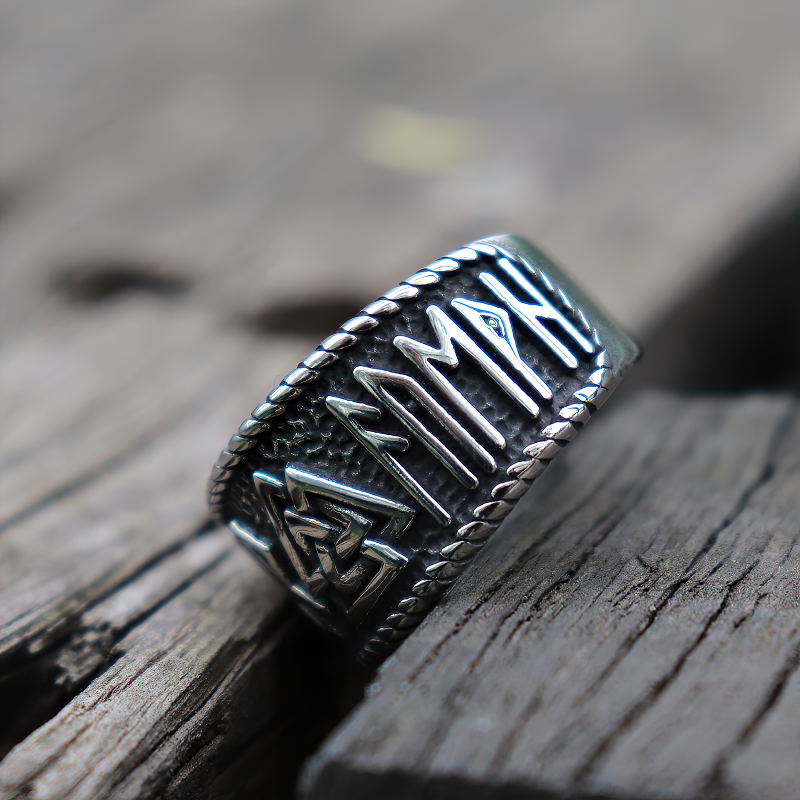 Vintage Viking Stainless Steel Ring / Jewelry Amulet For Men And Women - HARD'N'HEAVY