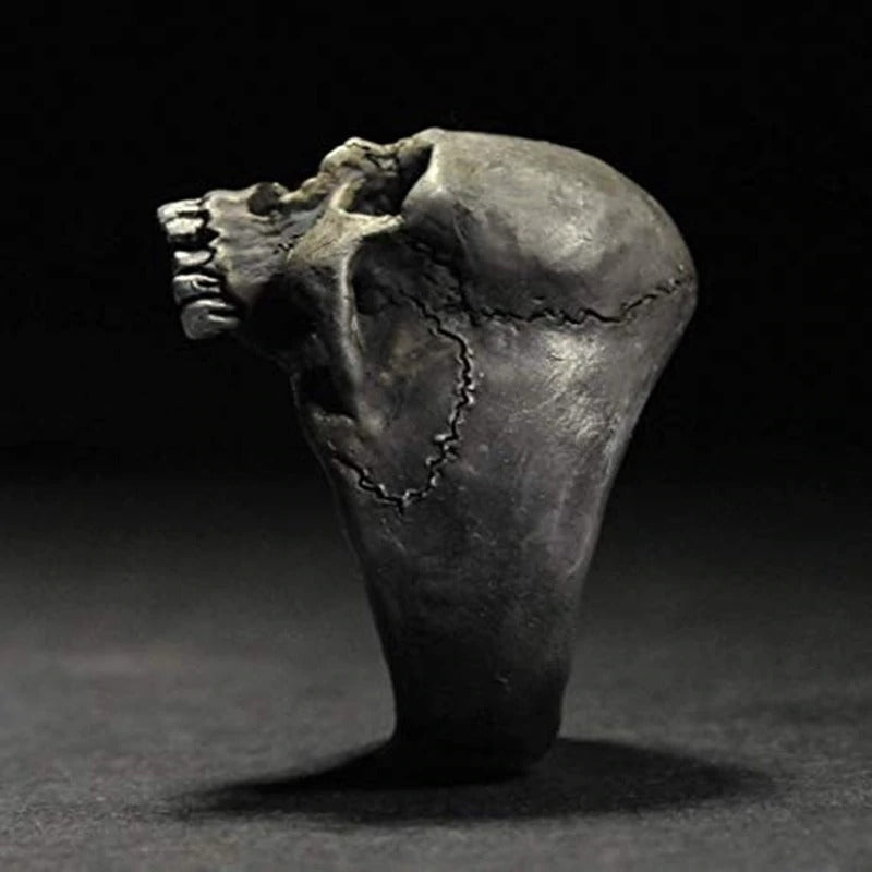 Vintage Zinc Alloy Skull Silver Color Ring / Biker Rock Roll Gothic Jewelry / Edgy Accessories - HARD'N'HEAVY