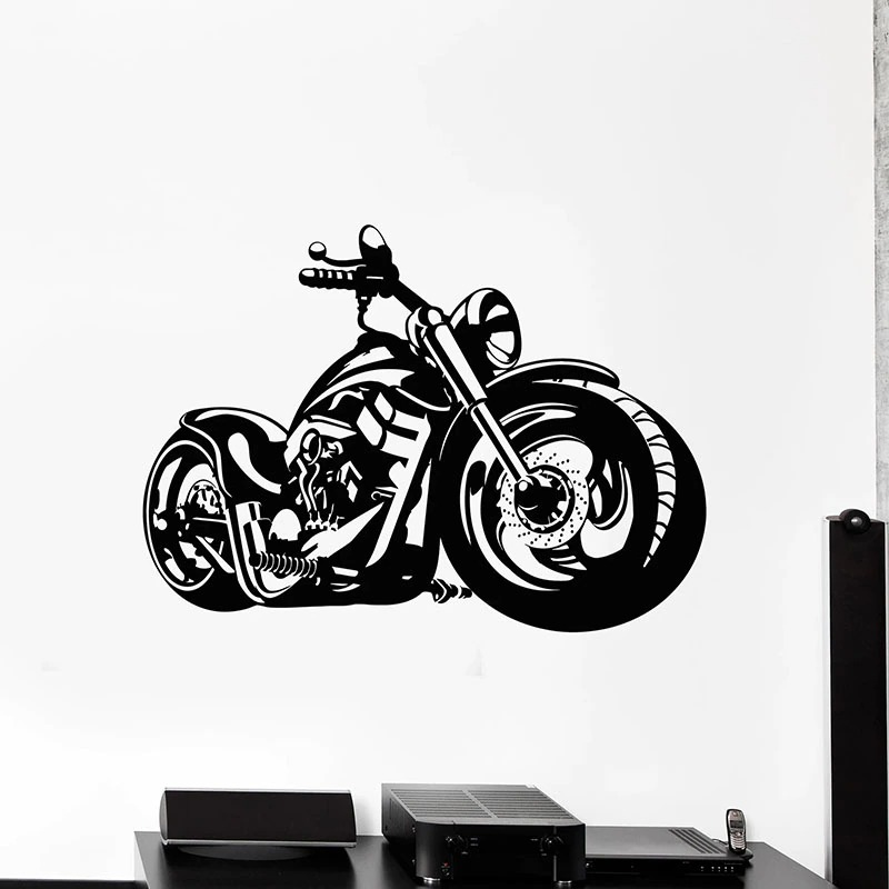 Wall Decal sport motorcycle / Decoration Sticker for Home And Motor Garage #2 - HARD'N'HEAVY