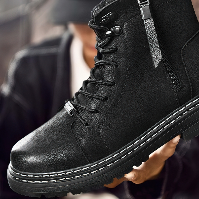 Warm Ankle Boots For Men / Casual Comfortable Footwear Of Wear-Resistant Sole - HARD'N'HEAVY